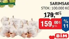 SARIMSAK KG fiyat ve kampanya bilgisi